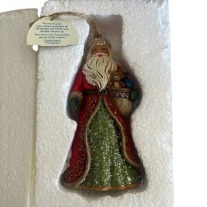 Jim Shore Heartwood Creek Victorian Santa Hanging Ornament New in Box